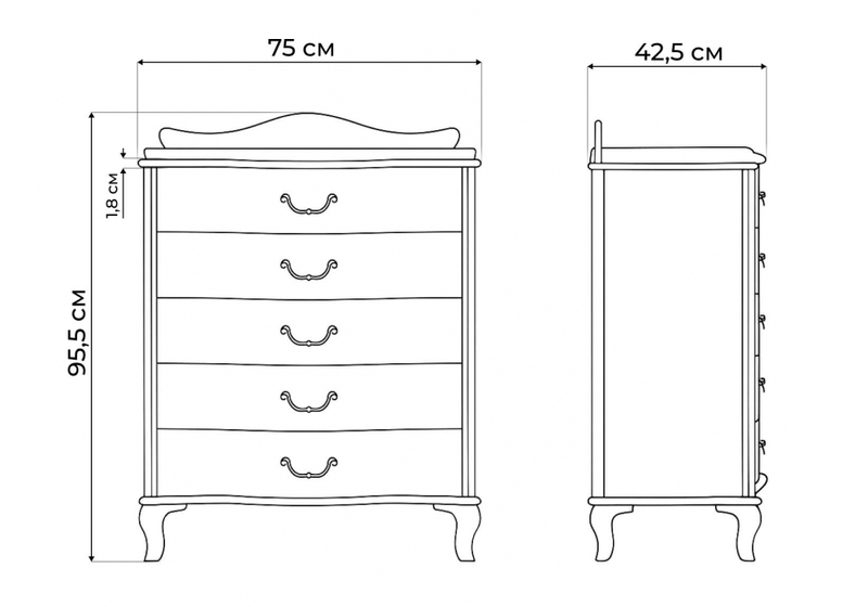 Комод, Джульетта венге