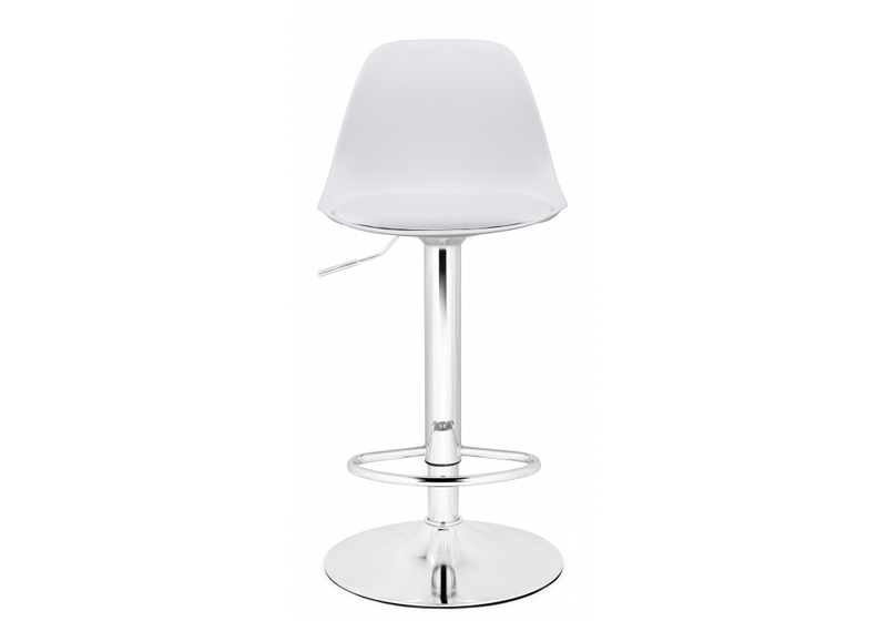 Барный стул, Soft white / chrome