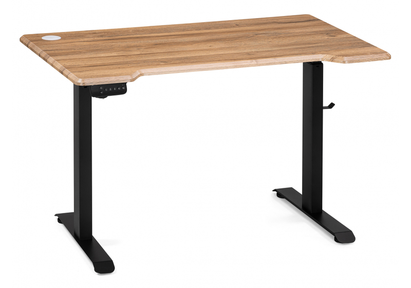 Компьютерный стол, Маркос с механизмом подъема 120х75х75 дуб вотан / черный