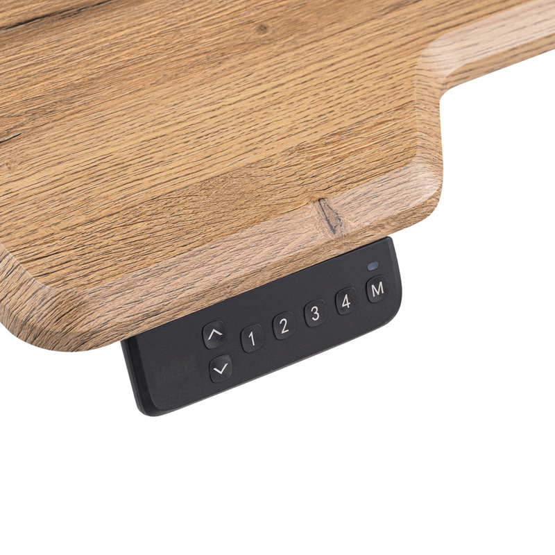 Компьютерный стол, Маркос с механизмом подъема 120х75х75 дуб вотан / черный