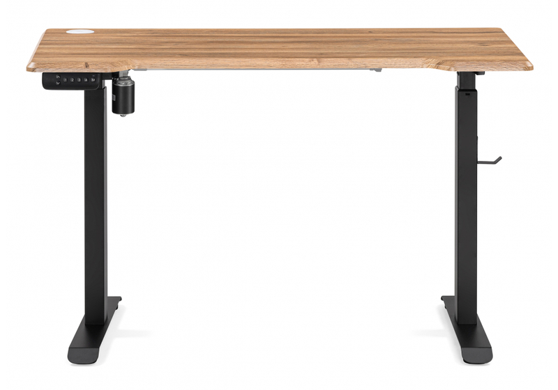 Компьютерный стол, Маркос с механизмом подъема 120х75х75 дуб вотан / черный