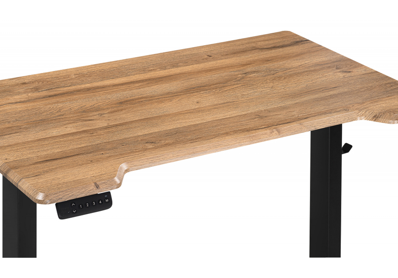 Компьютерный стол, Маркос с механизмом подъема 120х75х75 дуб вотан / черный