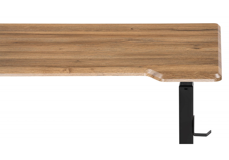 Компьютерный стол, Маркос с механизмом подъема 120х75х75 дуб вотан / черный