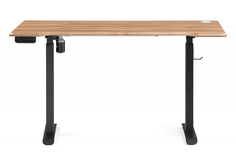 Компьютерный стол, Маркос с механизмом подъема 140х80х75 дуб вотан / черный