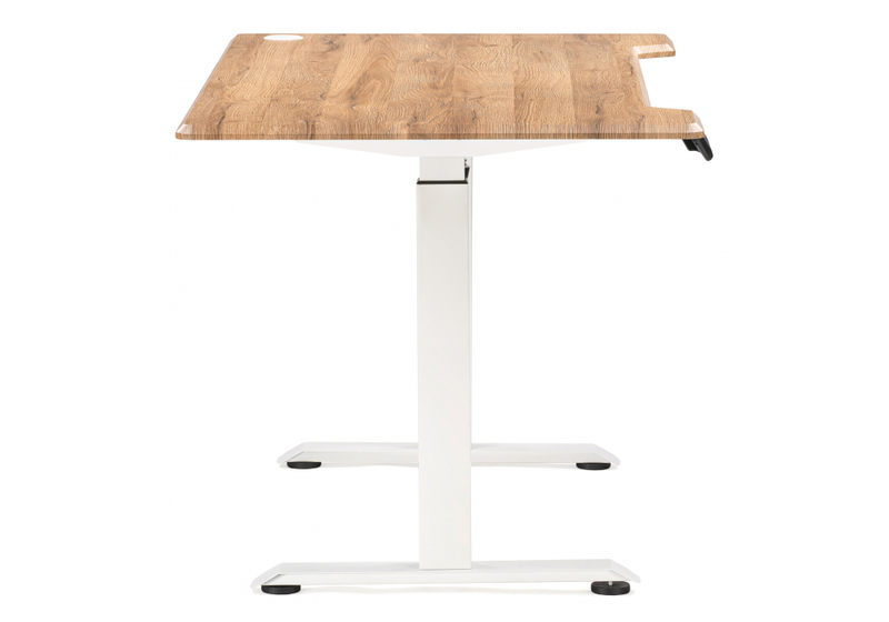 Компьютерный стол, Маркос с механизмом подъема 140х80х75 белый / вотан дуб
