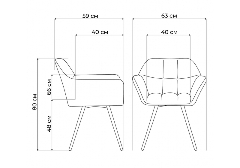 Стул на металлокаркасе, Ямес крутящееся бежевый / черный глянец