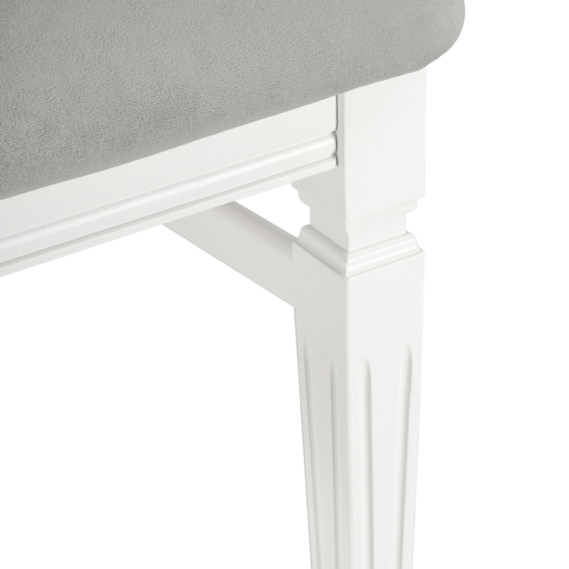 Стул деревянный, Арнол серый / белый