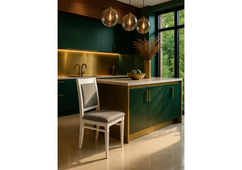 Стул деревянный, Арнол серый / белый