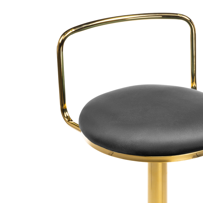 Барный стул, Lusia dark gray  / gold