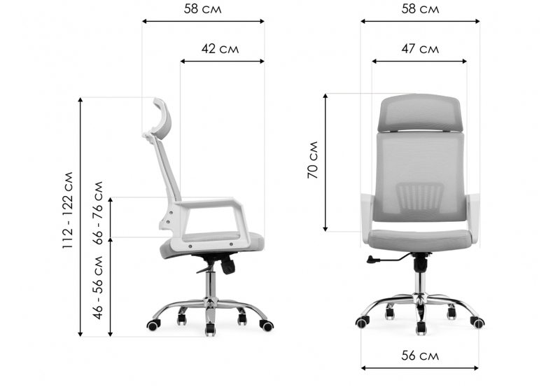 Компьютерное кресло, Klit light gray