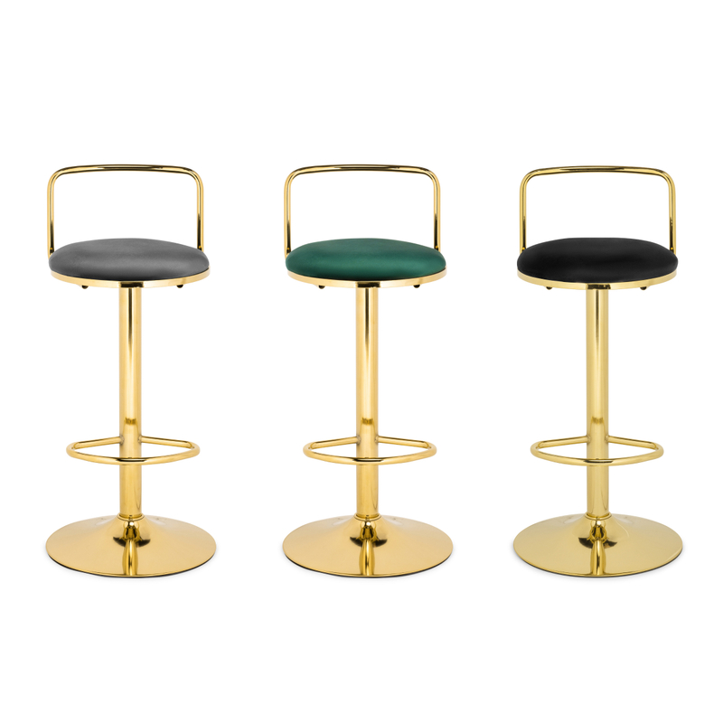 Барный стул, Lusia black / gold