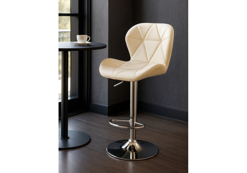 Барный стул, Trio beige / chrome