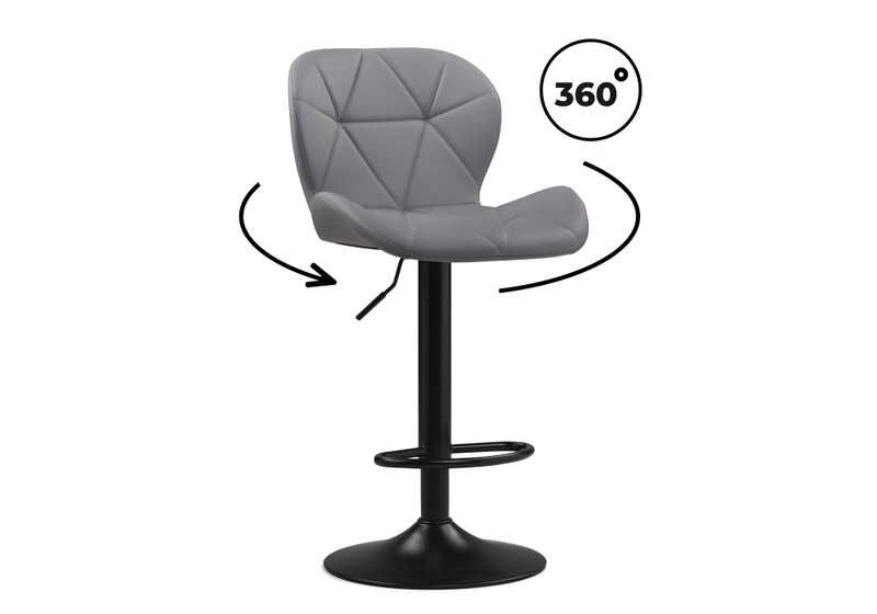 Барный стул, Trio light gray / black