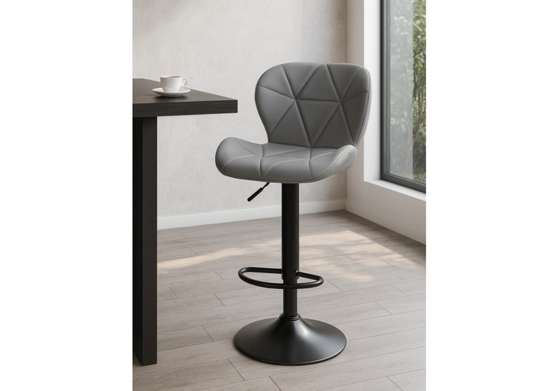 Барный стул, Trio light gray / black