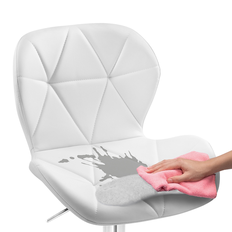 Барный стул, Trio white / chrome