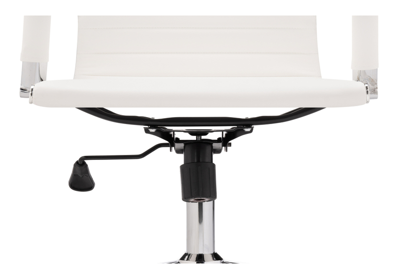 Компьютерное кресло, Reus pu white / chrome