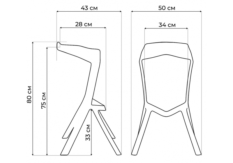 Барный стул, Mega green