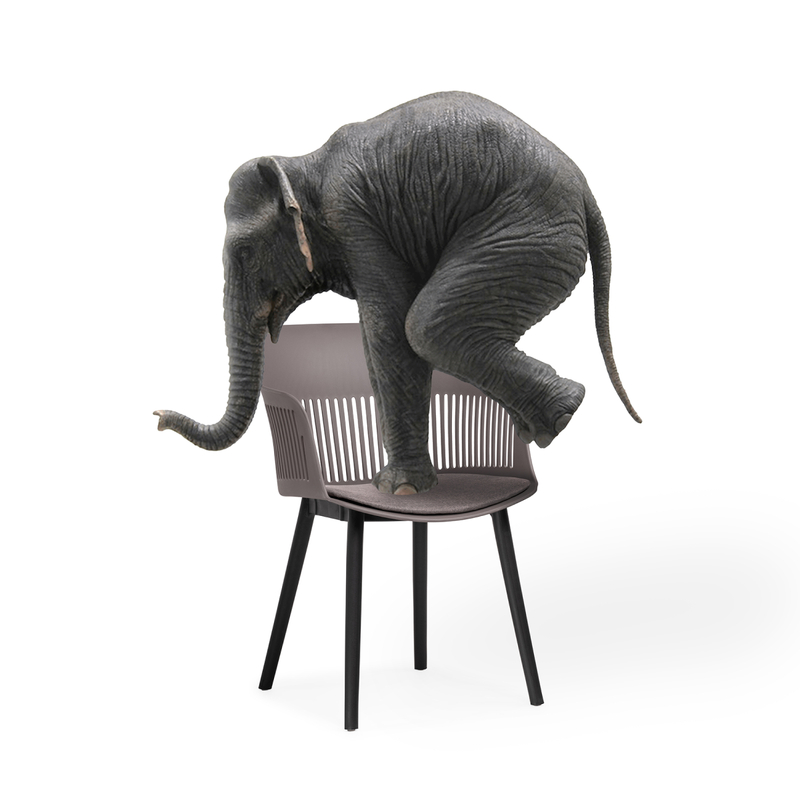 Пластиковый стул, Crocs dark gray / black