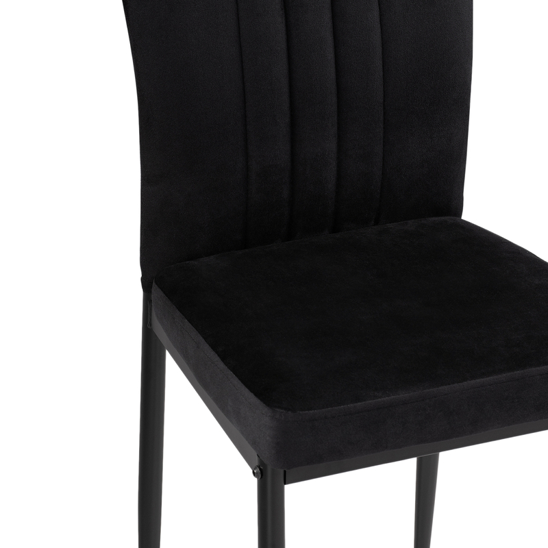 Стул на металлокаркасе, Rek black