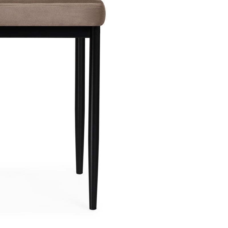 Стул на металлокаркасе, Rek cappuccino / black