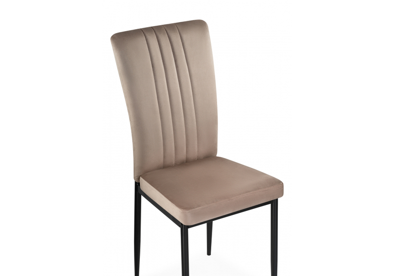 Стул на металлокаркасе, Rek cappuccino / black