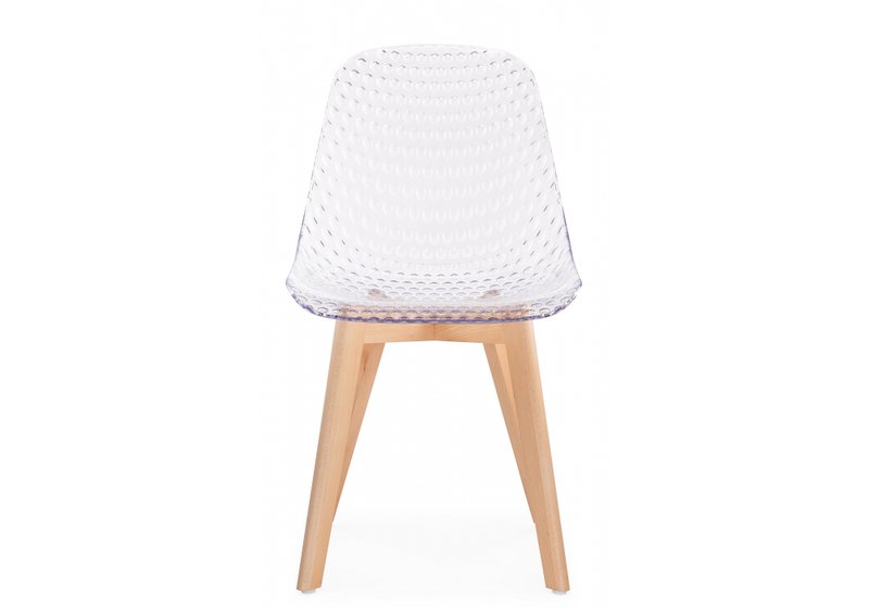 Пластиковый стул, Vart clear / wood