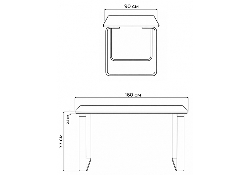 Керамический стол, Селена 4 160х90х77 белый мрамор / золото