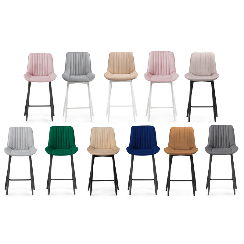 Барный стул, Седа К кирпичный / черный