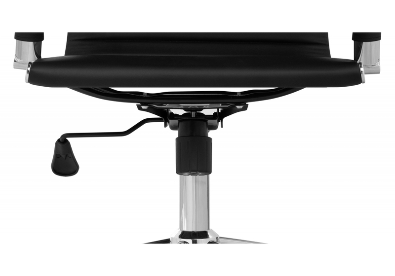 Компьютерное кресло, Reus pu black / chrome