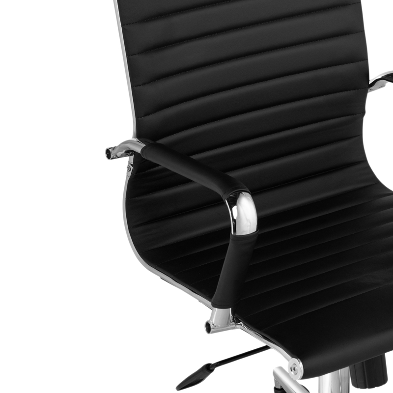 Компьютерное кресло, Reus pu black / chrome