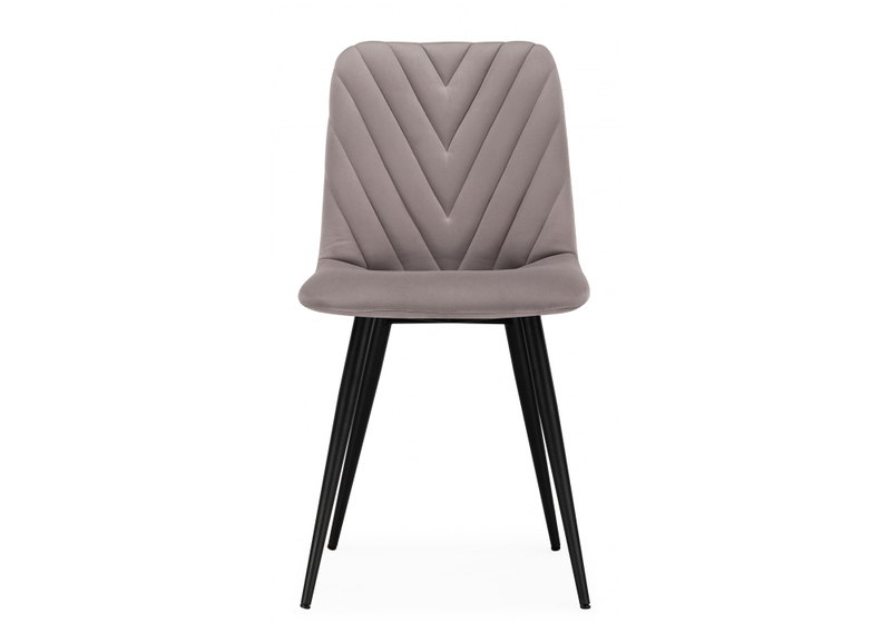 Стул на металлокаркасе, Ральф латте / черный