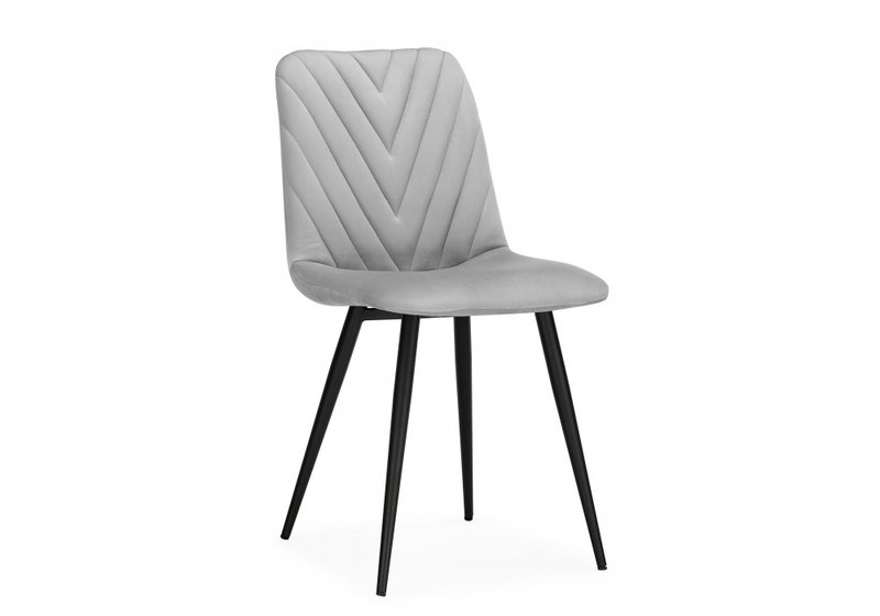 Стул на металлокаркасе, Ральф светло-серый / черный