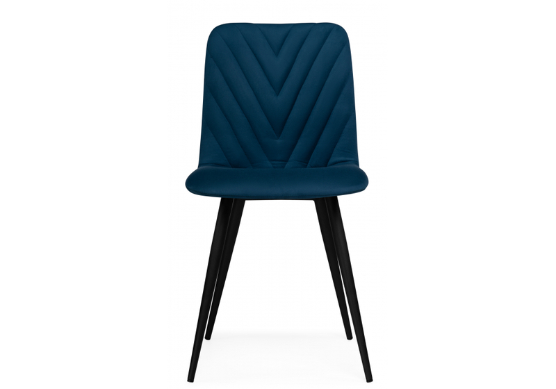 Стул на металлокаркасе, Ральф синий / черный