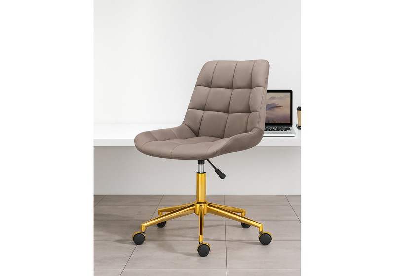 Офисное кресло, Честер латте / золото
