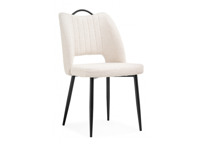 Стул на металлокаркасе, Barton beige / black
