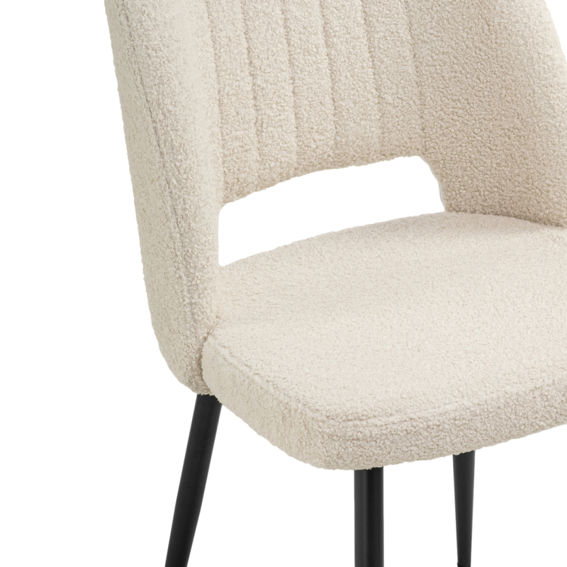 Стул на металлокаркасе, Barton beige / black