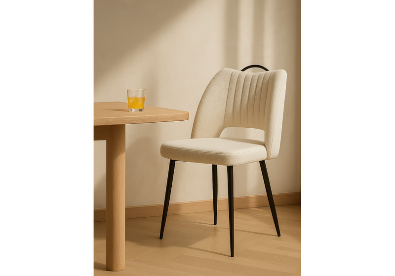 Стул на металлокаркасе, Barton beige / black