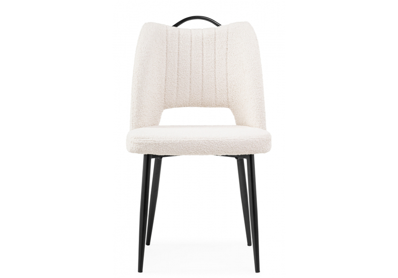 Стул на металлокаркасе, Barton beige / black