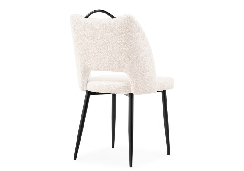 Стул на металлокаркасе, Barton beige / black