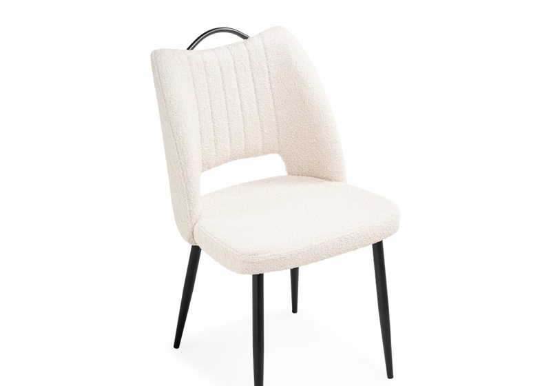 Стул на металлокаркасе, Barton beige / black