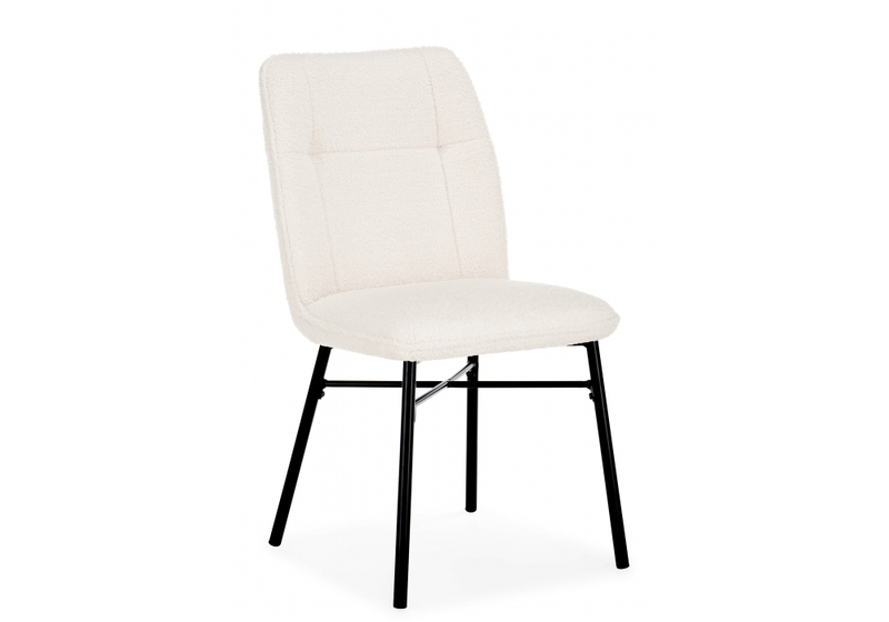 Стул на металлокаркасе, Denis beige / black
