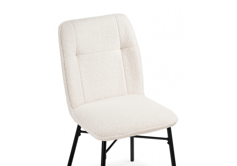 Стул на металлокаркасе, Denis beige / black