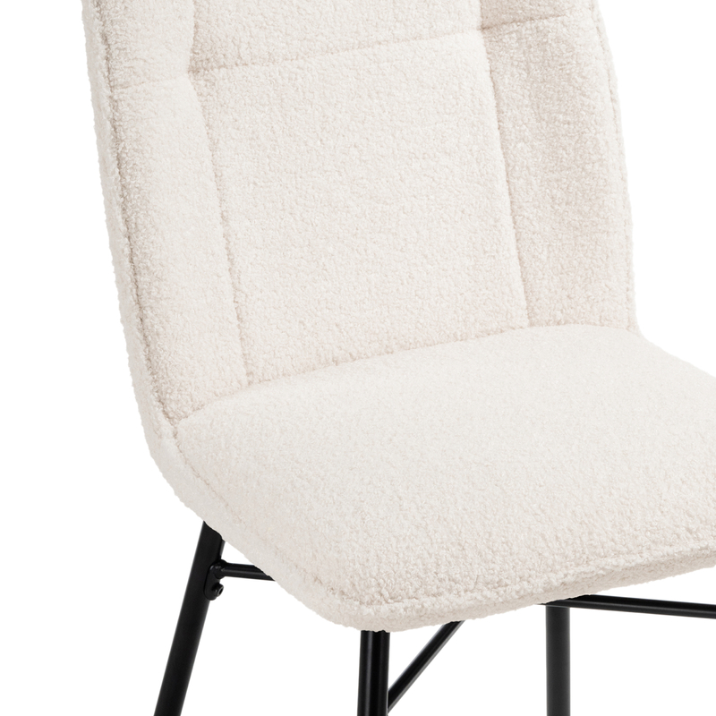 Стул на металлокаркасе, Denis beige / black