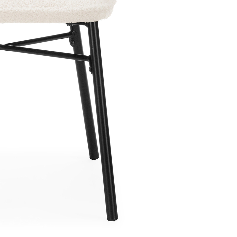 Стул на металлокаркасе, Denis beige / black