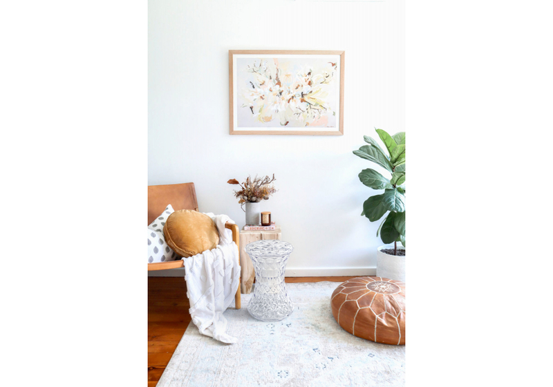 Журнальный стол, Button 30x47 clear