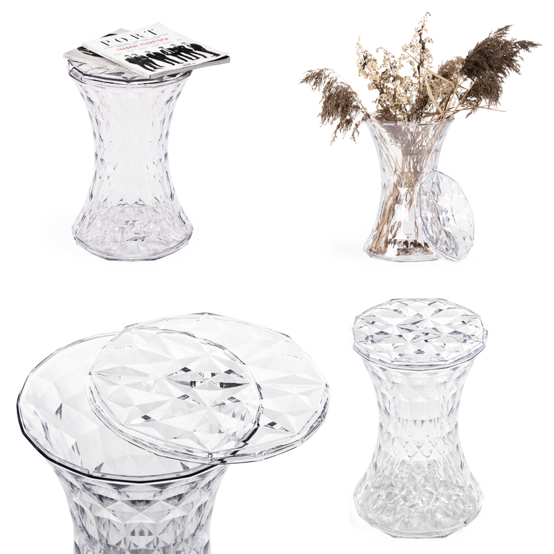 Журнальный стол, Button 30x47 clear