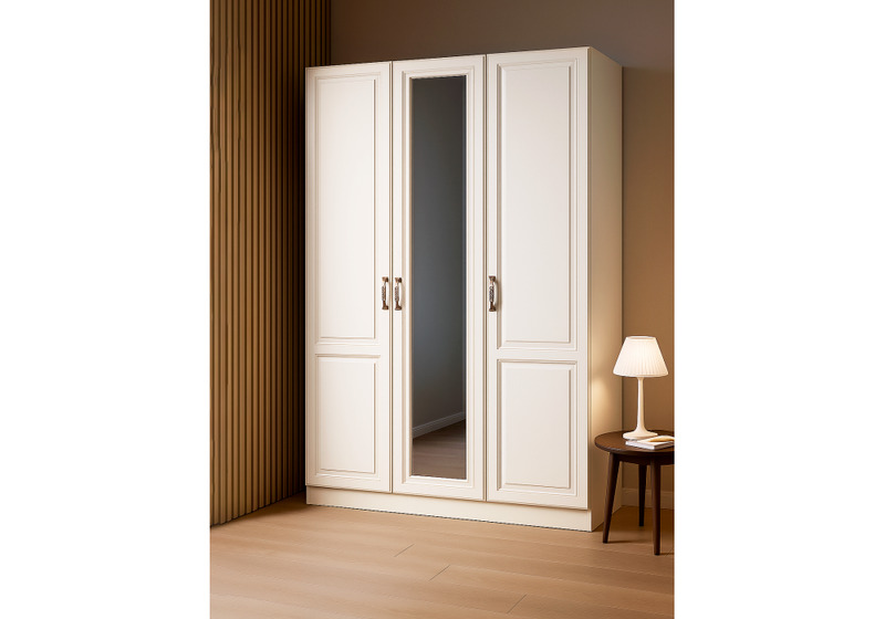 Шкаф, Ливерпуль белый / ясень ваниль