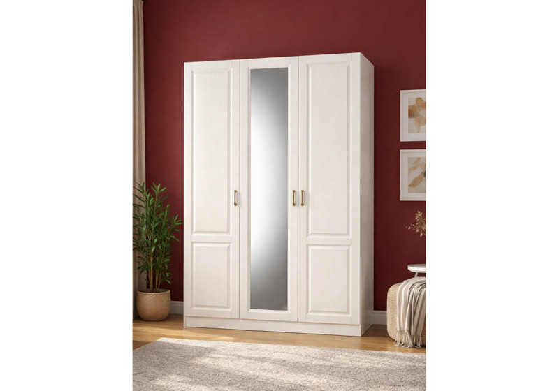 Шкаф, Ливерпуль белый / ясень ваниль