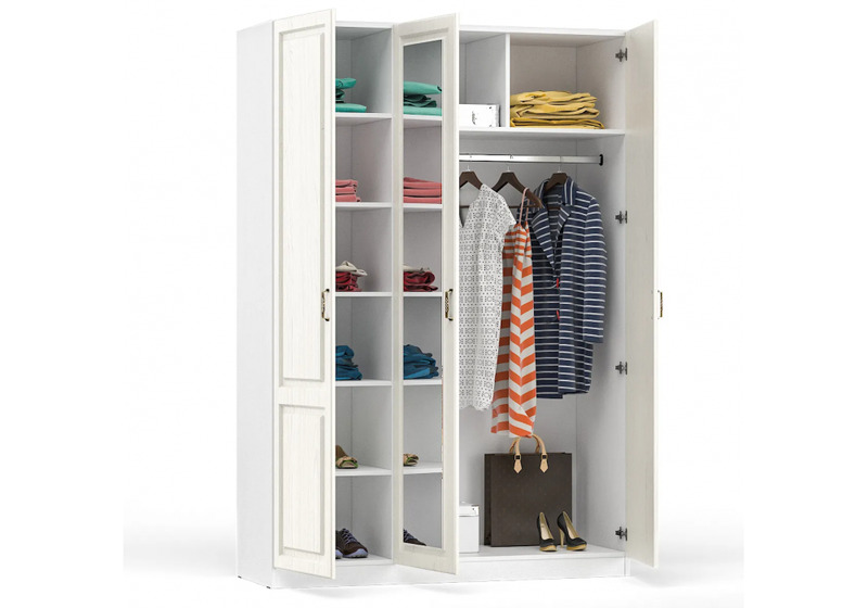 Шкаф, Ливерпуль белый / ясень ваниль