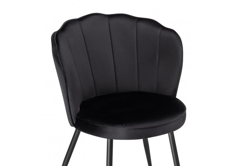 Стул на металлокаркасе, Coral black